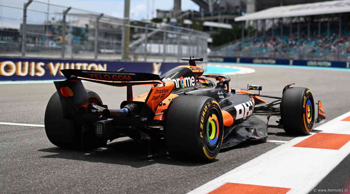 VT1 GP Miami: Piastri snelste na rode vlag, papa Verstappen klokt derde tijd