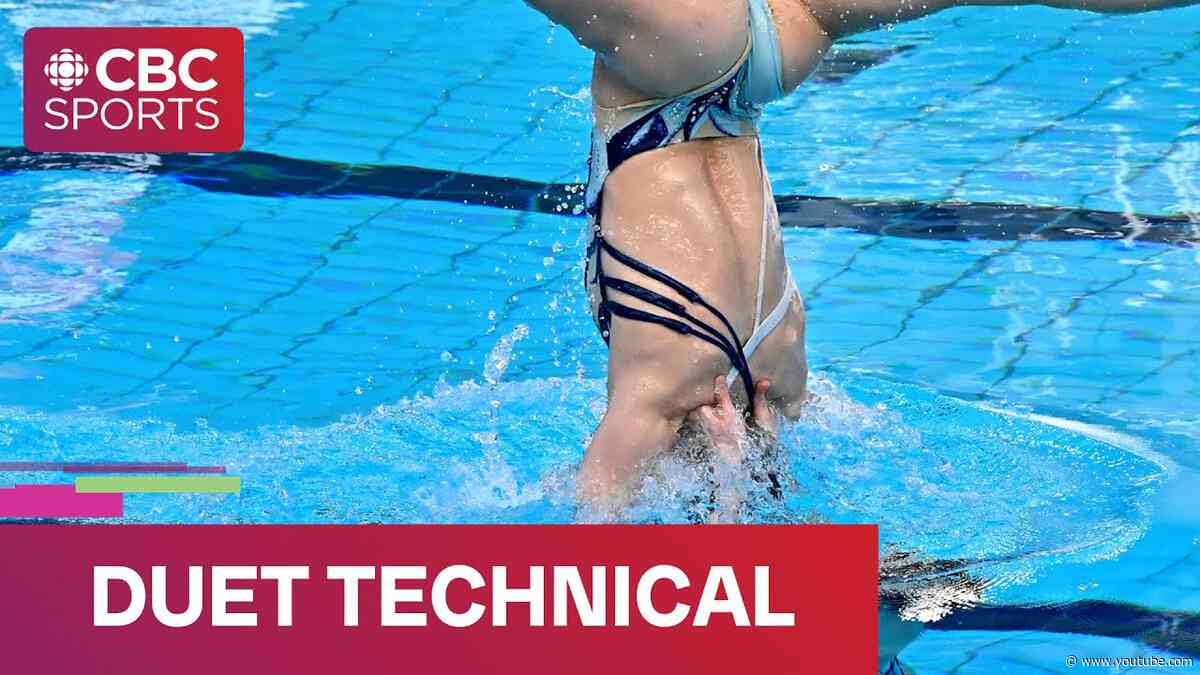 2025 World Aquatics Artistic Swimming World Cup: Women's Duet Technical | #CBCSports