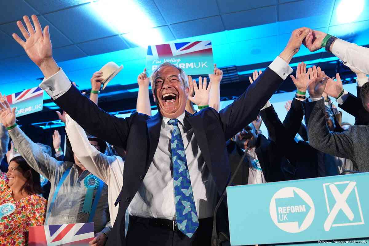 Local election results live: Reform wins spate of councils as Farage gloats that Tories are ‘finished’
