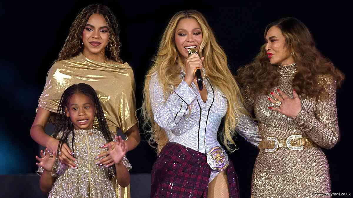 Blue Ivy's strict secret warning to sister Rumi revealed as she interrupts Beyonce's tribute to mom Tina Knowles