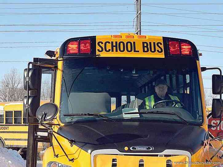 Sudbury trucker nearly hits school bus, then passes it illegally: OPP