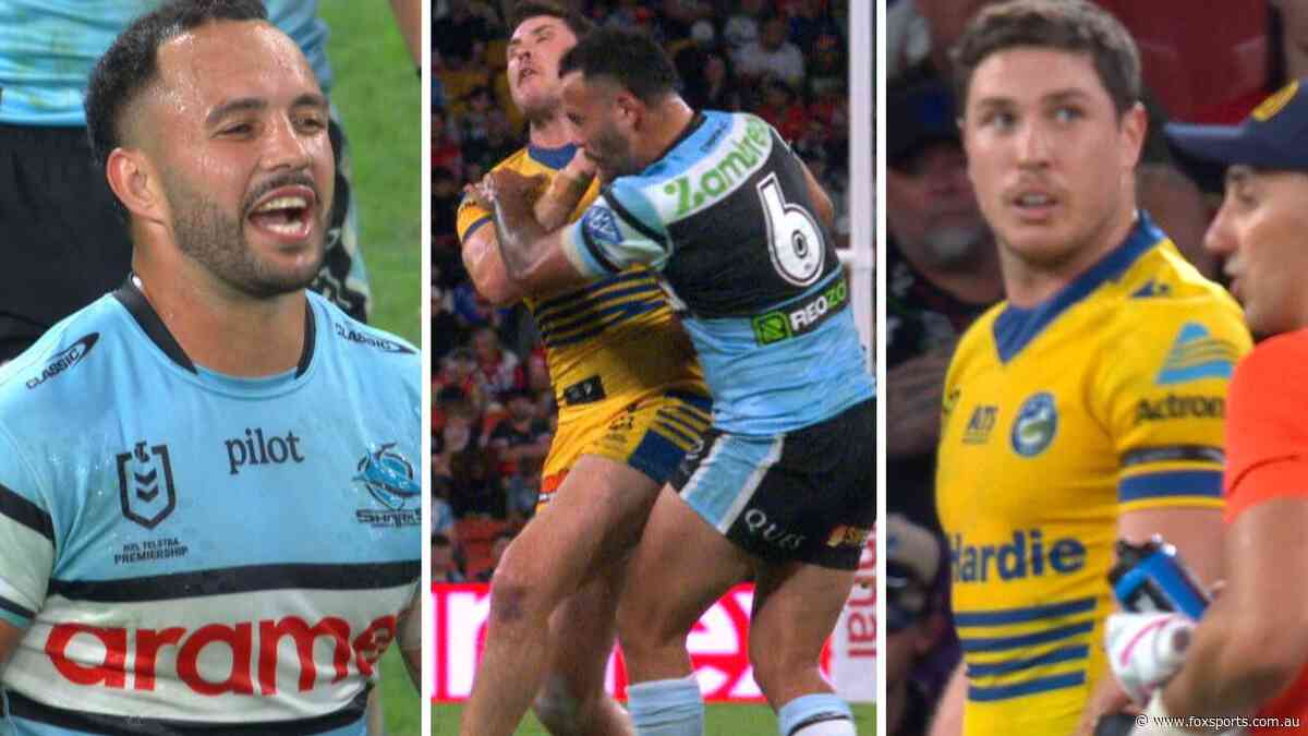 ‘You’re a p****’: Moses’ savage sledge as rival halves trades barbs in heated clash after late shot