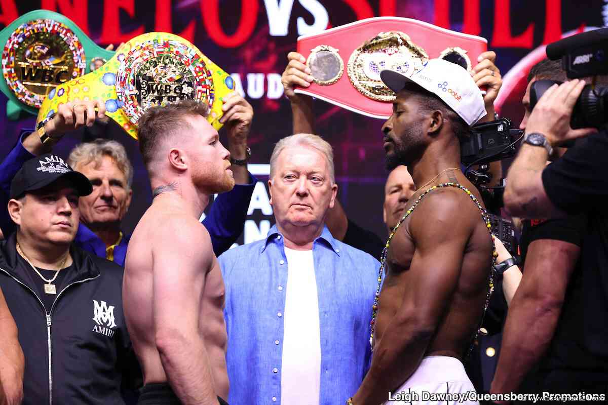 Canelo Alvarez 167.1 vs. William Scull 166.1 – Weigh-in Results for Saturday