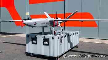 British StormShroud drones that make RAF F-35 and Typhoon fighter jets INVISIBLE to enemy radars rolled out - as PM vows to 'stand up to Putin' with more advanced aerial tech