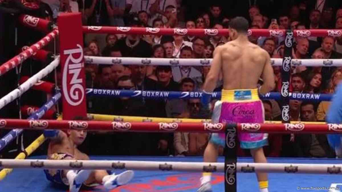 LIVE: Superstar rocked in HUGE early blow as unthinkable boxing boilover looms