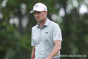 Scottie Scheffler leads at 18 under through 36 holes after long weather delay at the Byron Nelson