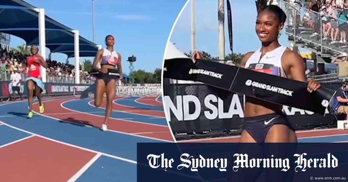 American hurdles record shattered