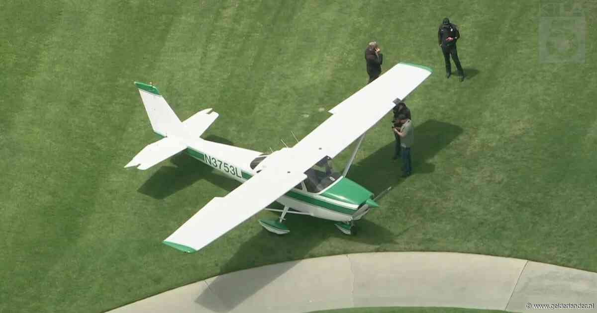 Vliegtuigje maakt noodlanding op golfbaan in Los Angeles waar in 2028 olympisch toernooi wordt gehouden
