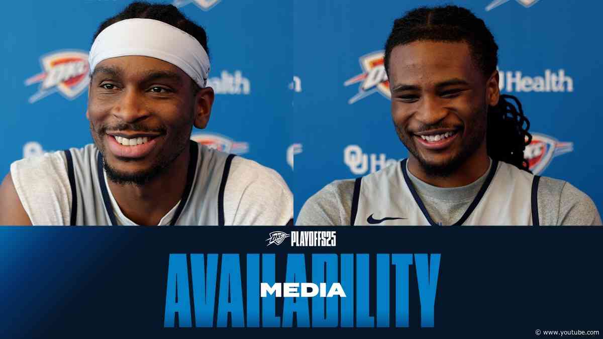 Practice Media Availability | SGA, Cason Wallace and Coach Daigneault | May 2, 2025 | OKC Thunder