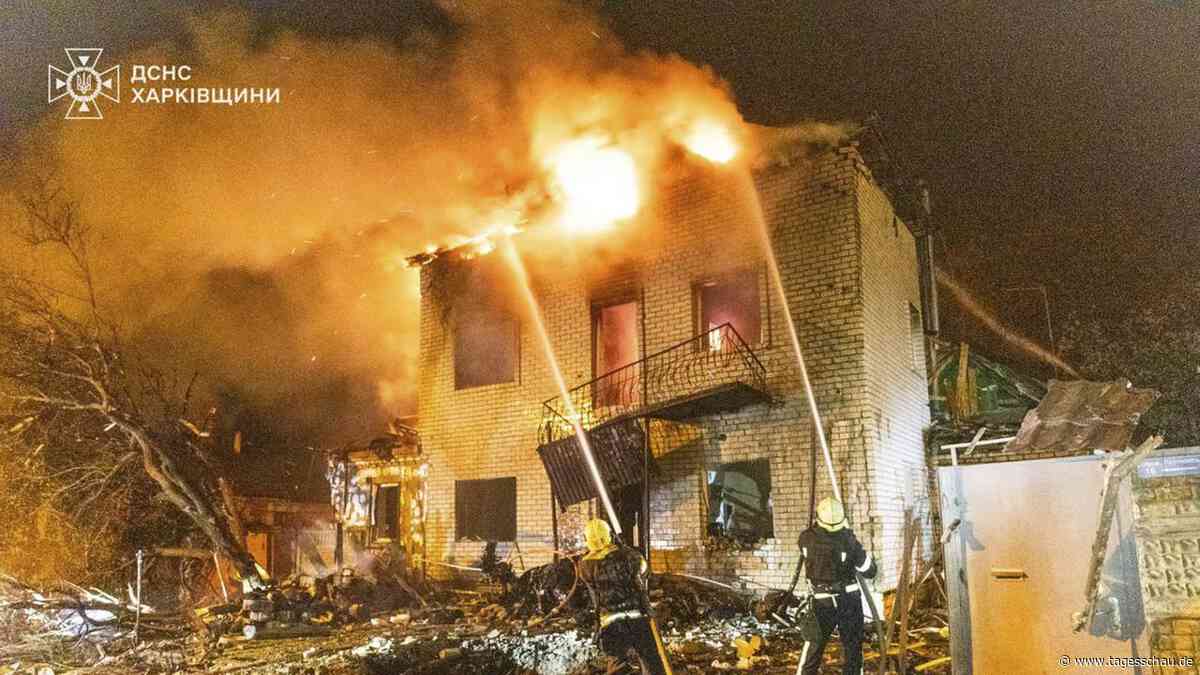 Ukraine-Liveblog: ++ Zahlreiche Verletzte bei Drohnenangriff auf Charkiw ++
