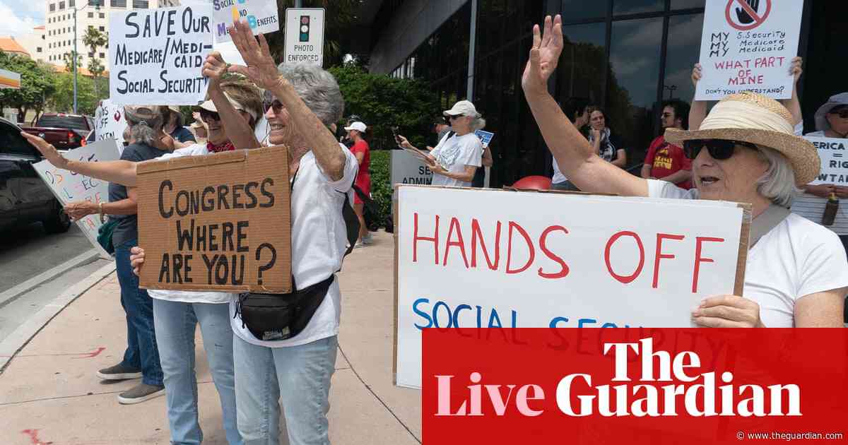 Trump order targeting law firm struck down; supreme court asked to allow Musk’s Doge access to social security data – as it happened