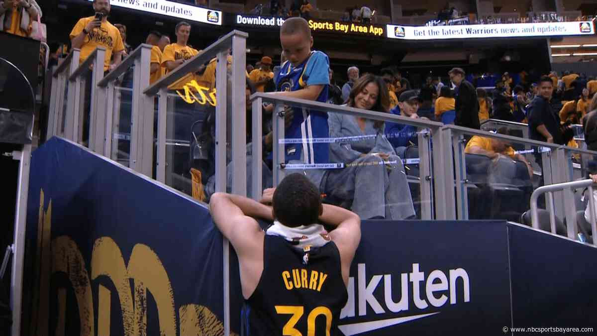 Watch Steph console heartbroken son Canon after Warriors&#39; Game 6 loss