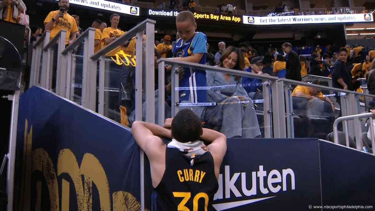 Watch Steph Curry console heartbroken son after Warriors&#39; Game 6 loss vs. Rockets