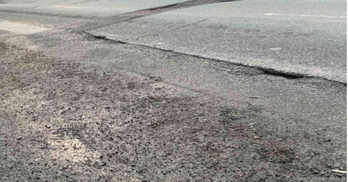 The Croydon roads with potholes that are in need of major repairs