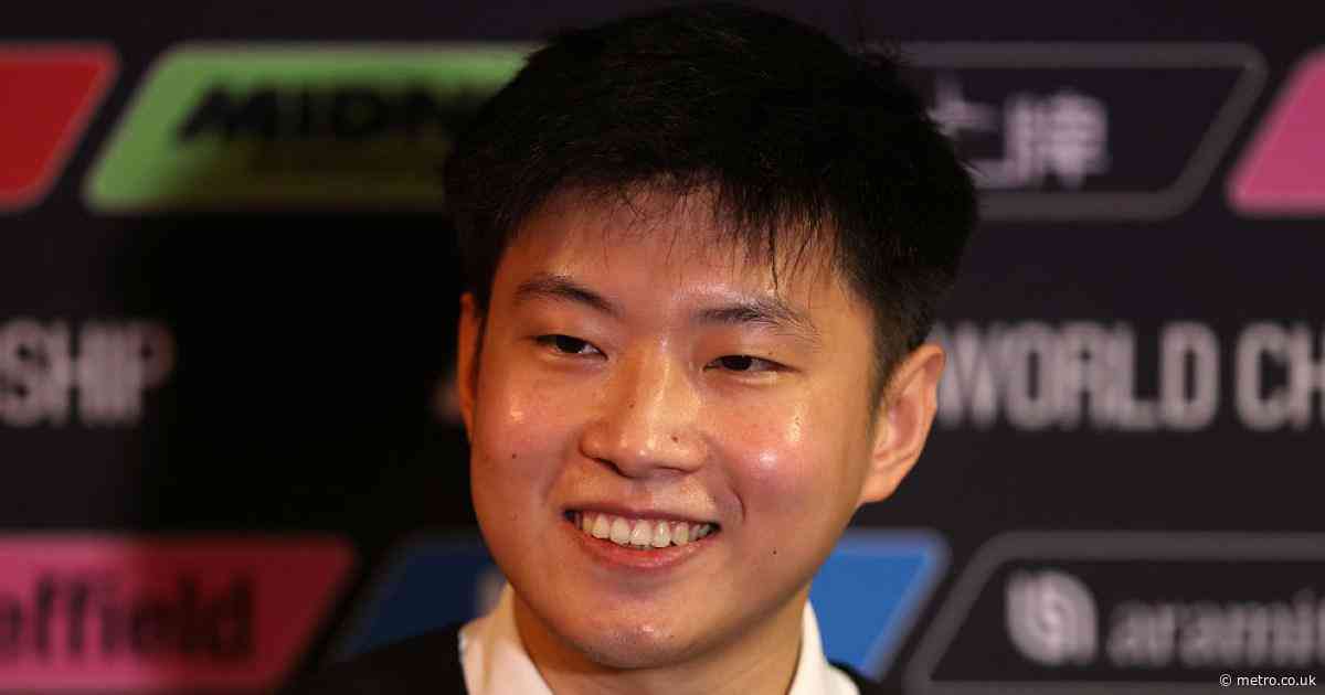 Zhao Xintong names player he wants to face in World Snooker Championship final
