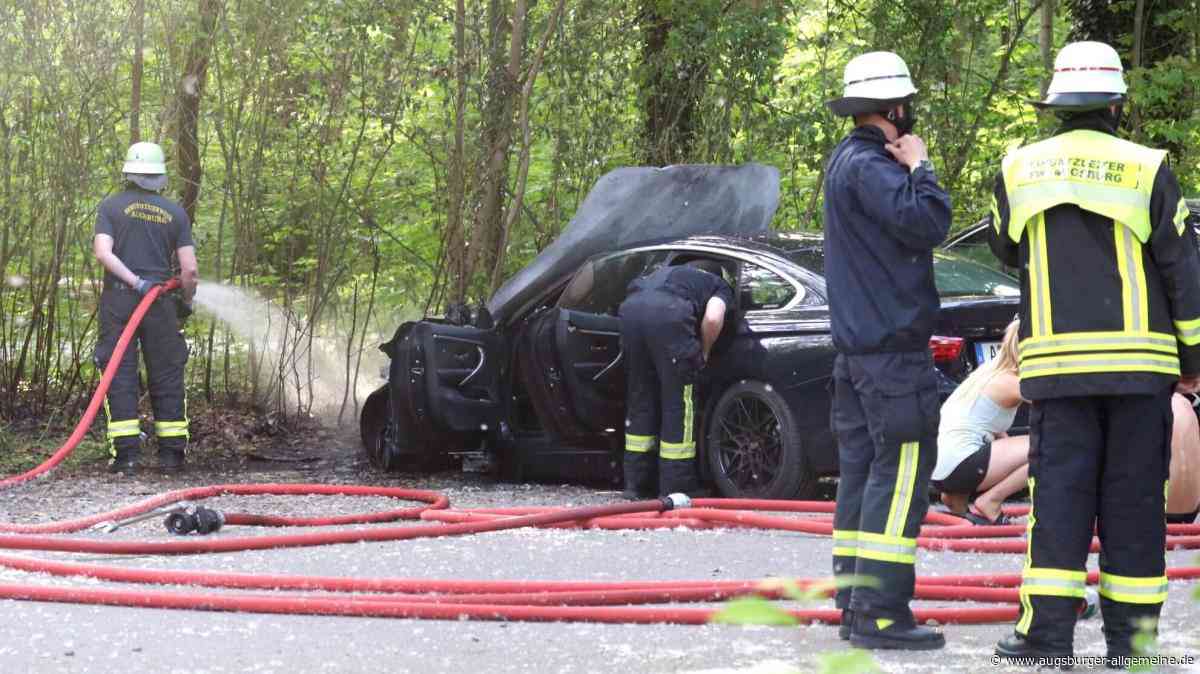 Auto-Brand am Augsburger Kuhsee: Jugendliche hatten gezündelt