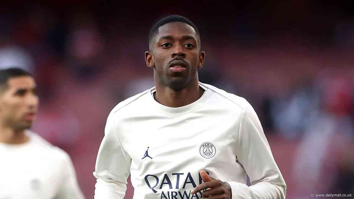 Arsenal handed boost ahead of Champions League semi-final second leg against PSG as French champions confirm injury to Ousmane Dembele