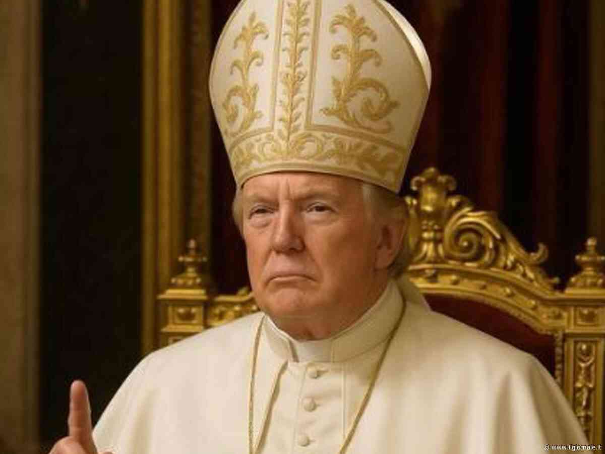 Trump vestito da Papa sui profili social della Casa Bianca