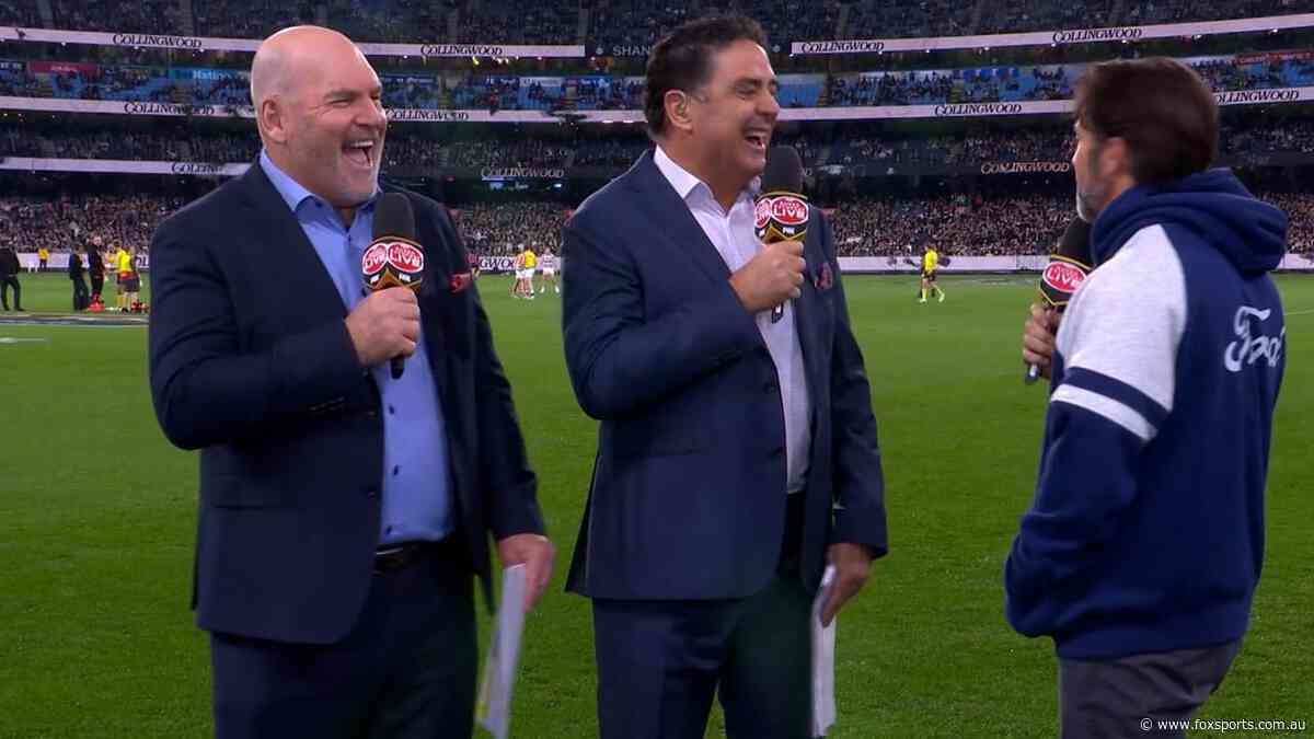 ‘I’ll think about it!’: Coach’s cheeky response to ‘smart-arse’ question before blockbuster — LIVE AFL