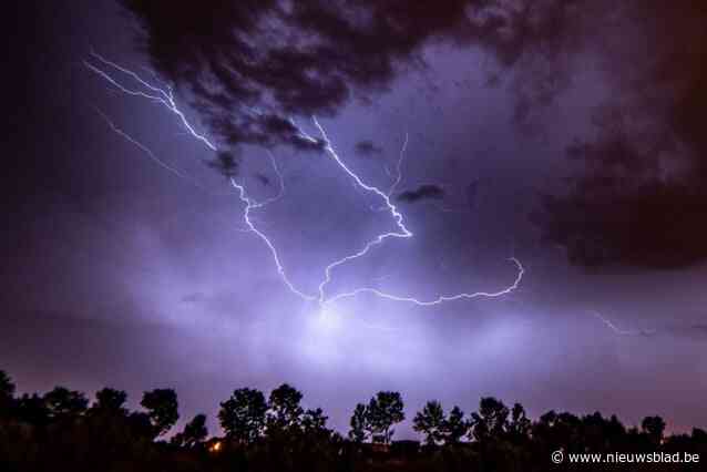 Zeer lokaal kans op fel onweer in de Ardennen