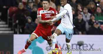 One change for Middlesbrough at Coventry - with key player also moving position