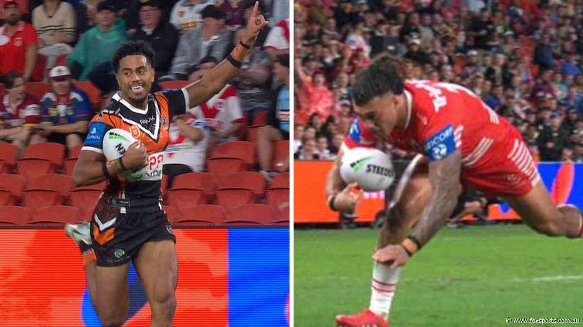 LIVE NRL: ‘Never seen that ever’ — Bula’s 100m stunner off bombed try in Tigers rout