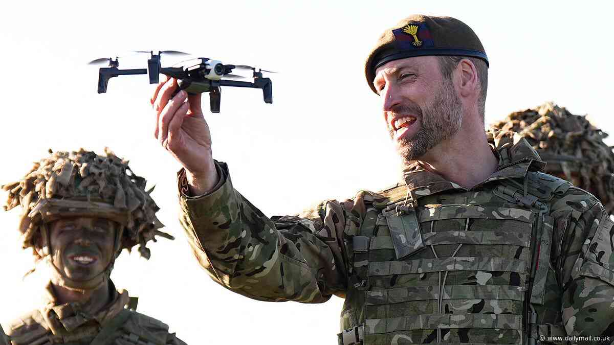 Health and safety rules stop army from flying drones over soldiers' heads in training - even if they are sitting in a tank at the time