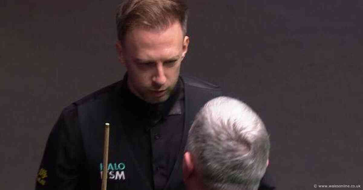 Judd Trump complains to referee during Mark Williams clash as John Virgo baffled by issue