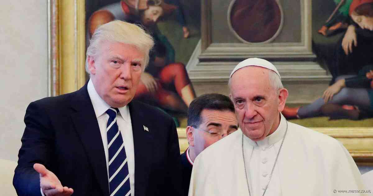 Donald Trump posts AI photo of himself as Pope and sparks fury after Francis funeral