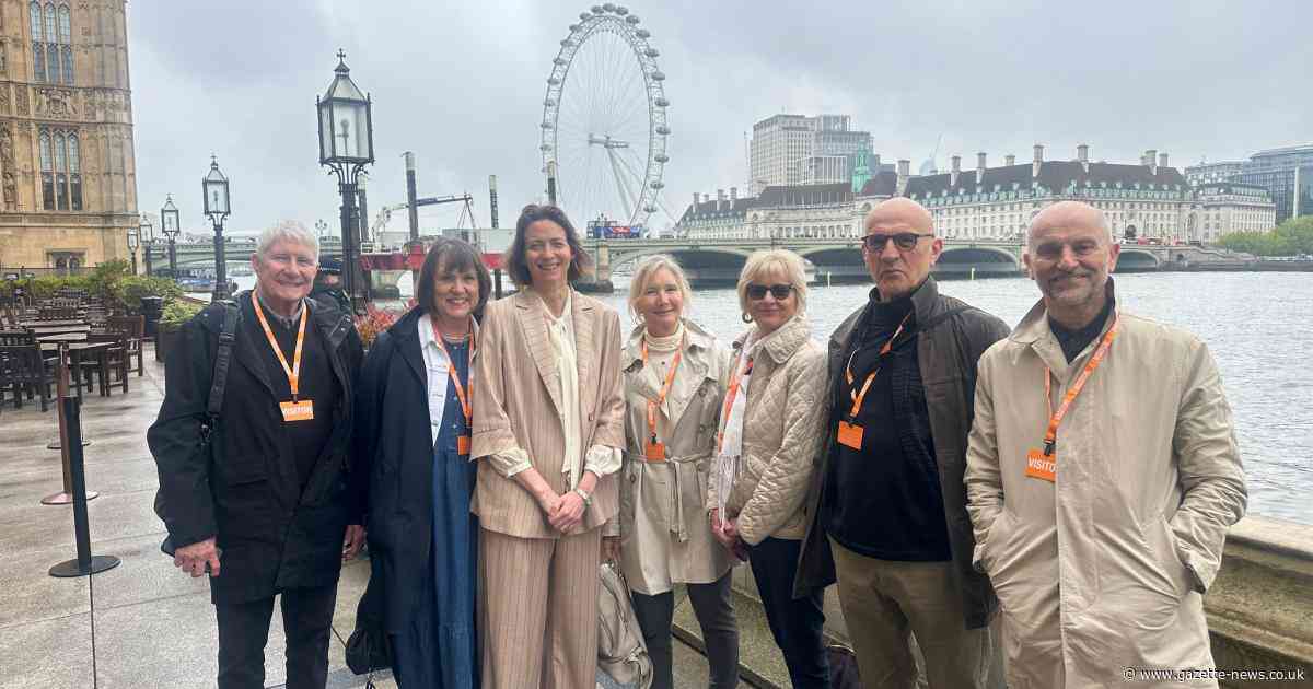 Colchester author Nick Butterworth celebrates wedding anniversary in Parliament