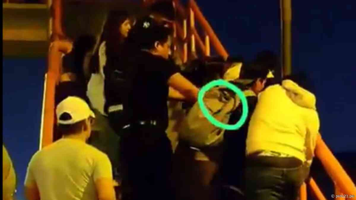 Los Olivos: Estudiante de la UTP fue arrojado desde un puente por un grupo jóvenes (VIDEO)