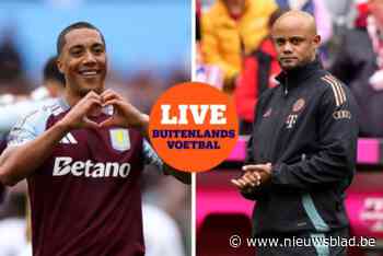 MULTILIVE. Tielemans opent de score in belangrijk duel tussen Aston Villa en Fulham, Kompany heeft straks aan een punt tegen Leipzig genoeg voor de titel