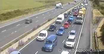 M4 traffic held after accident