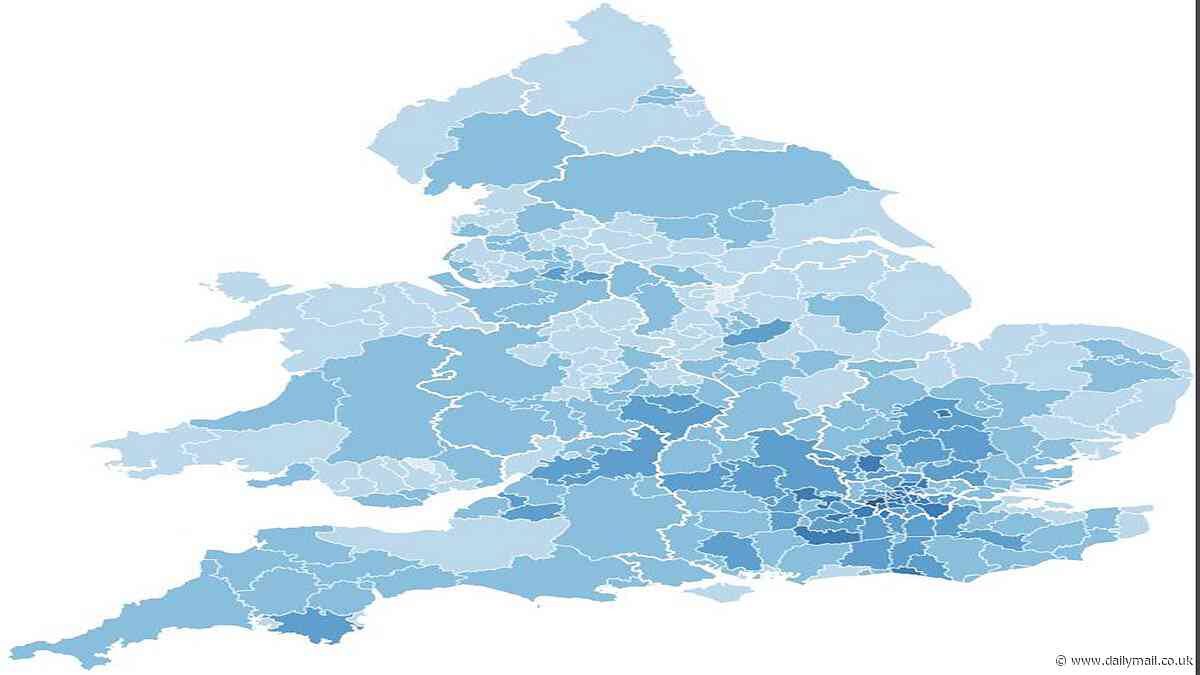 Interactive map reveals how old mums are in YOUR area as data shows HALF of all births are now to women over-35 in one particular area of the country