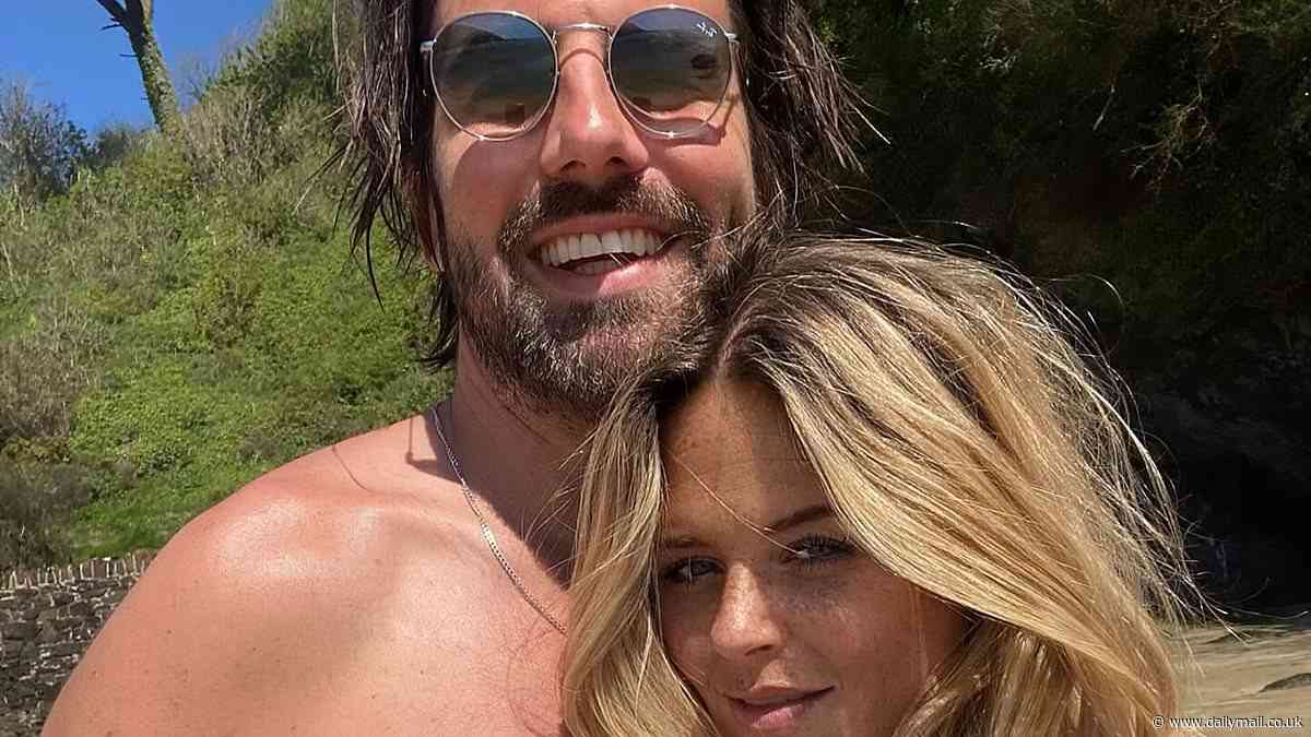 Emily Atack cosies up to her boyfriend Alistair Garner as she shares a loved-up album of family snaps