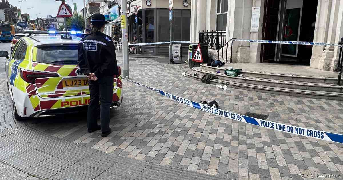 Man seriously injured in suspected town centre stabbing