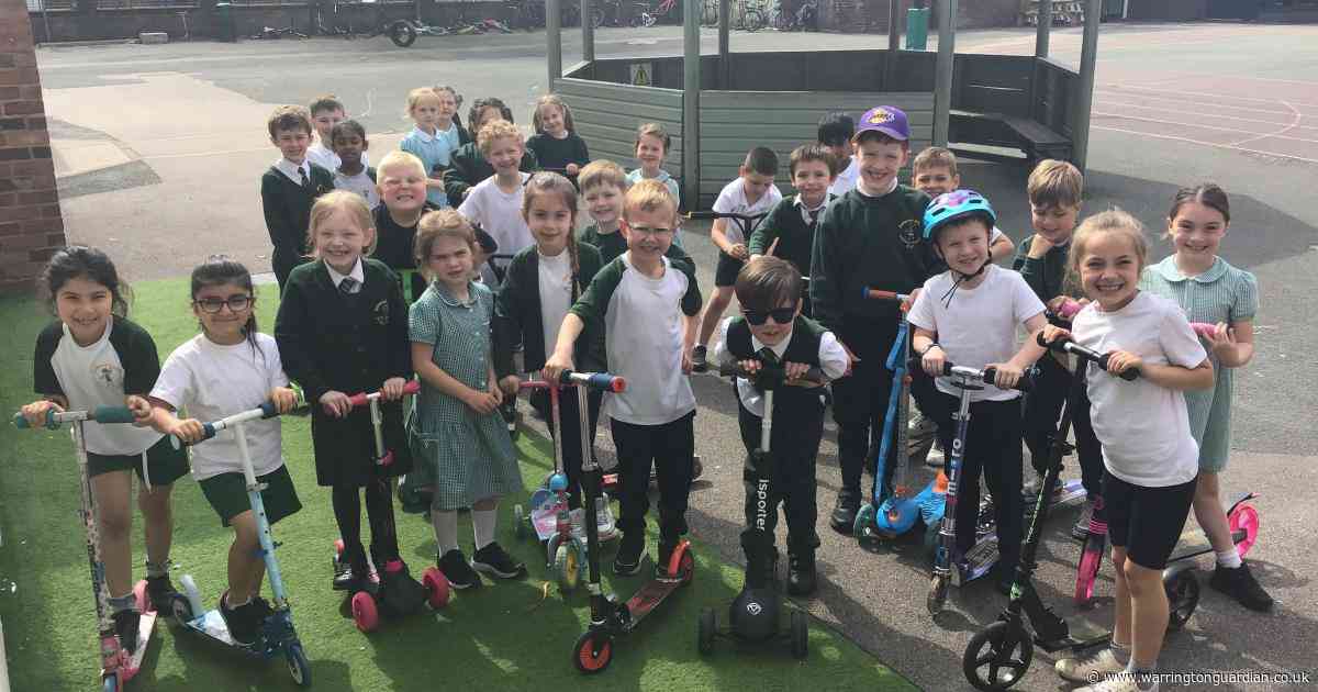 Children at primary school in Warrington raise more than £3,000 for new buggies