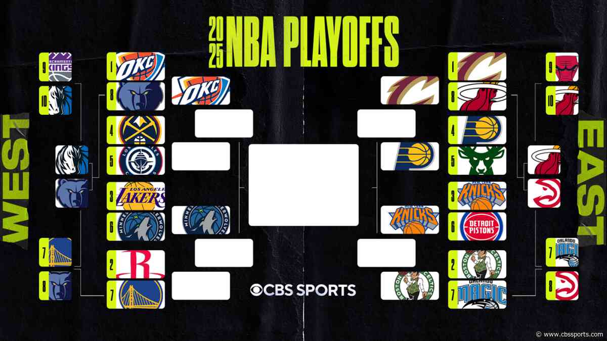 2025 NBA playoff bracket: Matchups, schedule, game times as Nuggets-Clippers, Warriors-Rockets go to Game 7