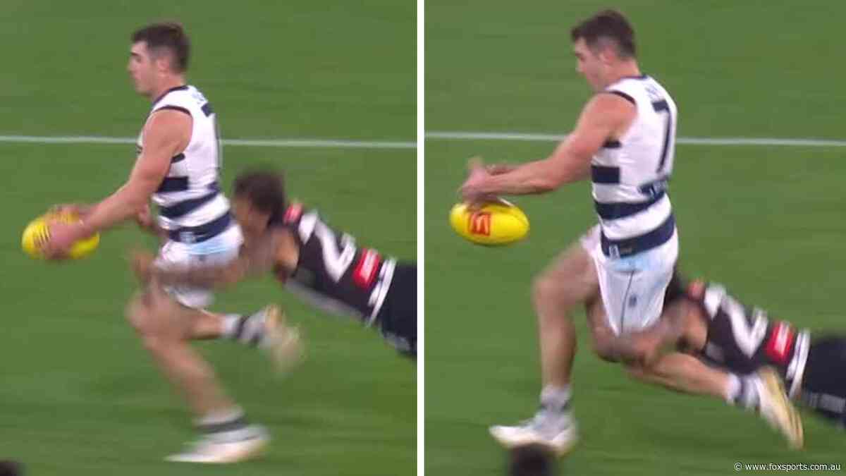 AFL 2025: Umpiring controversy in Collingwood Magpies loss to Geelong Cats, Bobby Hill tackle free kick for tripping, Jack Crisp kick after the siren, David King comments, latest news