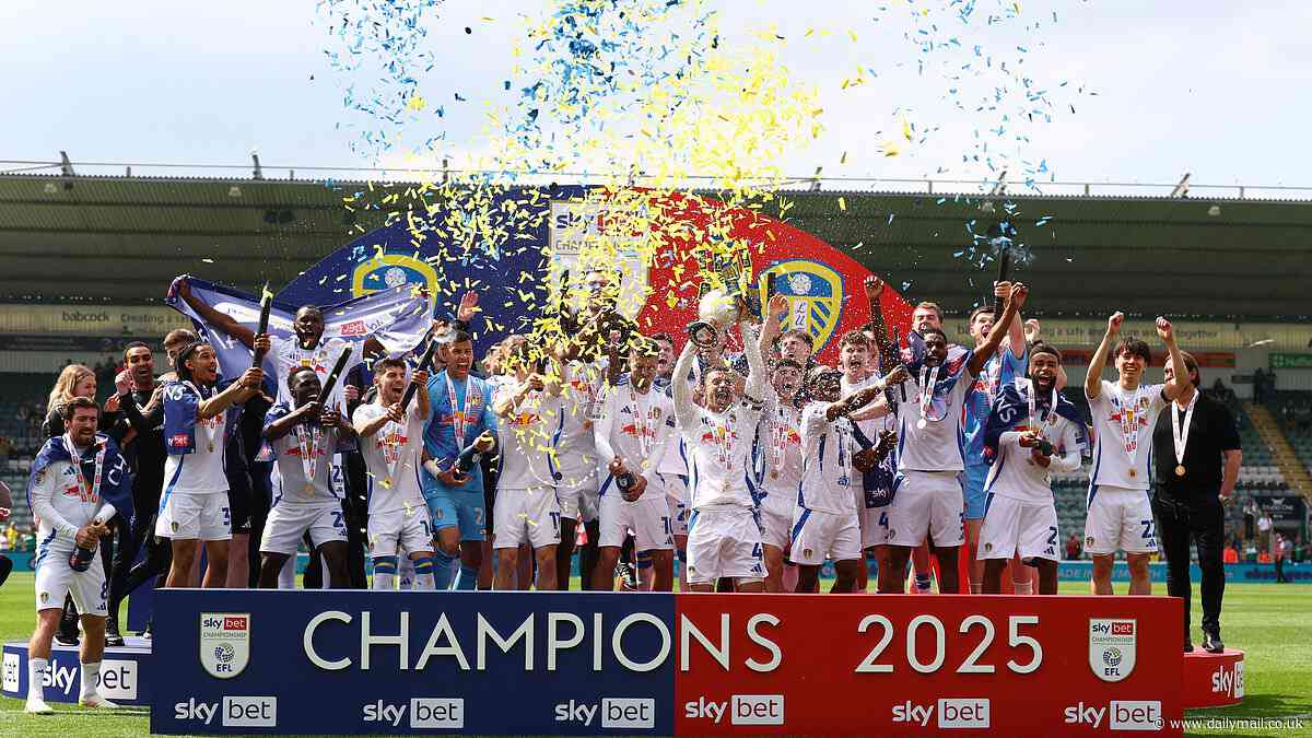 Championship Final Day RECAP:  Leeds' last gasp winner sees side claim the title... and Luton suffer BACK-TO-BACK relegations