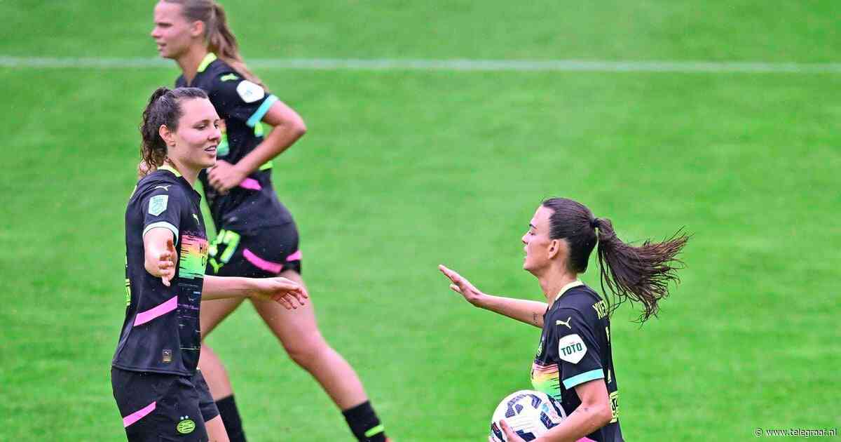PSV wint in Vrouwen Eredivisie na blunder van scheidsrechter, titelstrijd met FC Twente naar kookpunt