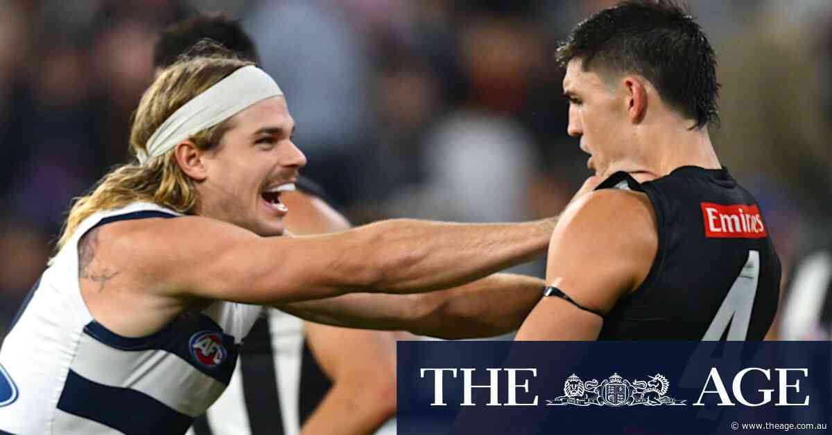 Smith takes a swipe at the Bulldogs as Cats and Pies play out an MCG thriller