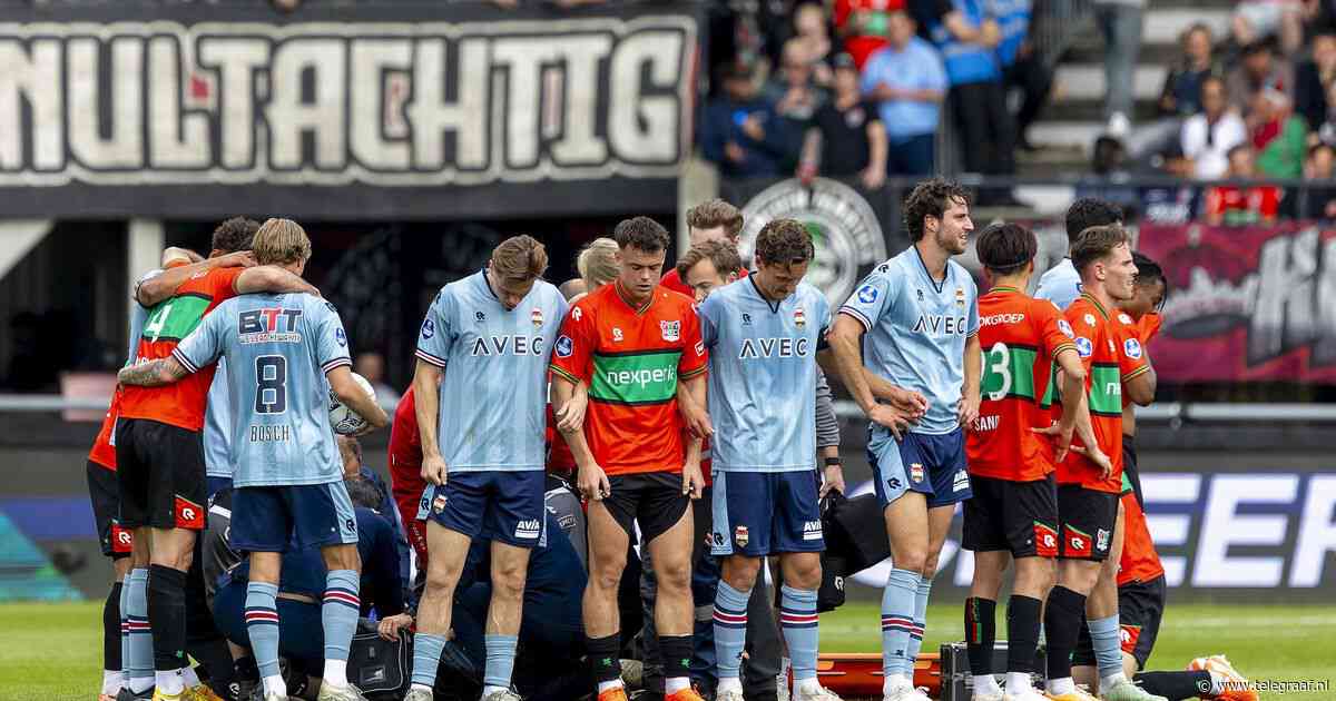 LIVE Eredivisie | Schrik rond NEC-aanvoerder Dirk Proper na keiharde botsing