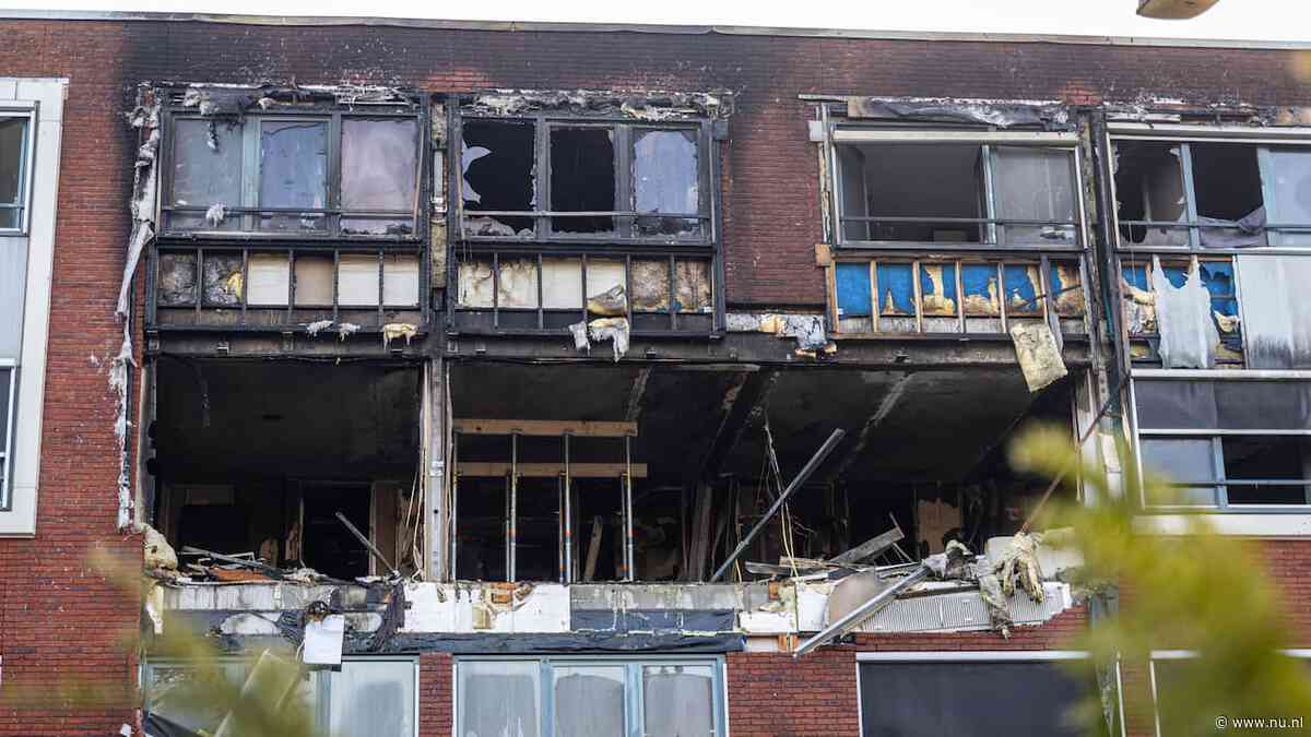 Deel bewoners flat Heerhugowaard kan niet terug naar woning na grote brand