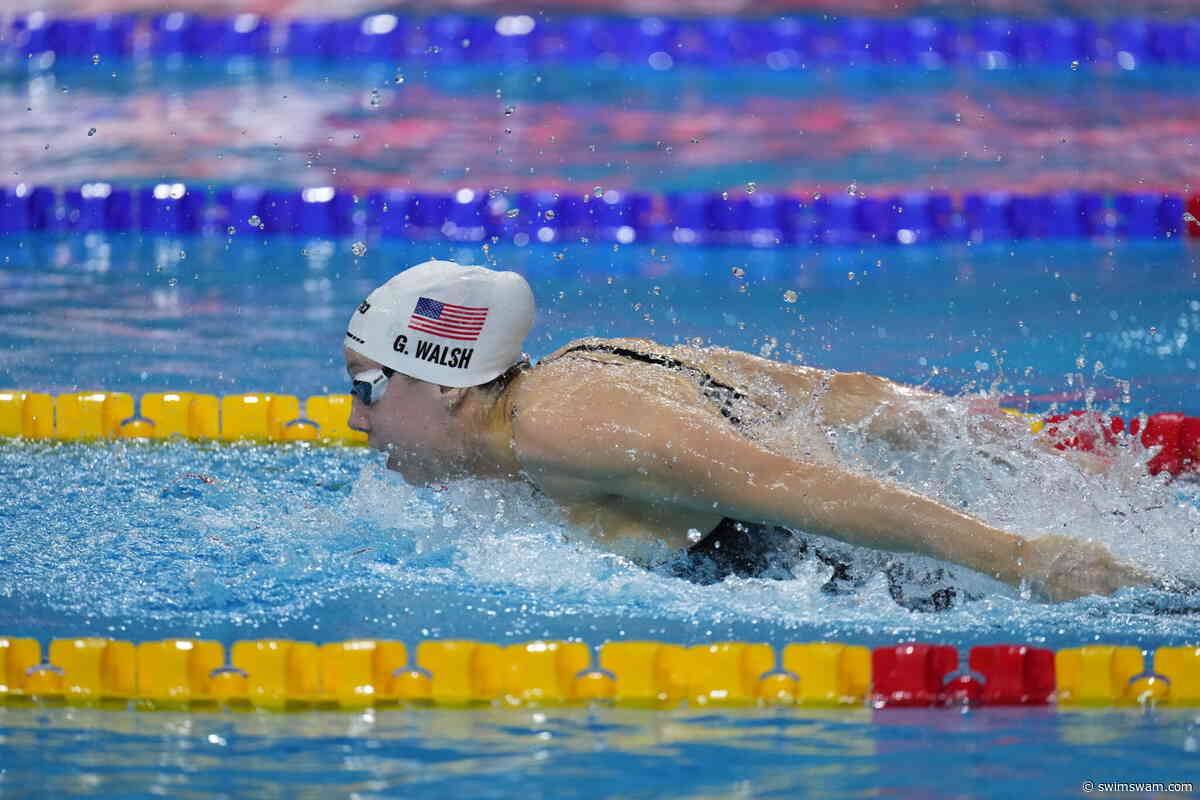 Gretchen Walsh Breaks Her Own 100 Fly World Record With 55.09 In Ft. Lauderdale Prelims