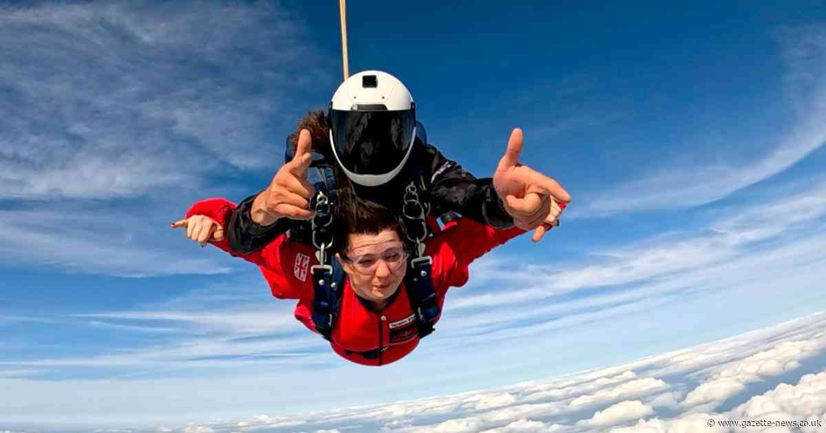 Colchester mayoress completes skydive challenge with world-famous army regiment