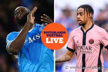 MULTILIVE. Lukaku ziet doelpunt afgekeurd worden, Barcola mildert voor PSG op het veld van Strasbourg