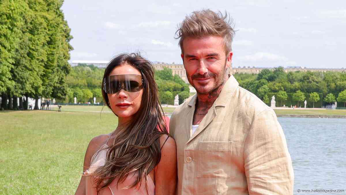 Victoria Beckham makes surprise appearance in gorgeous plunging dress