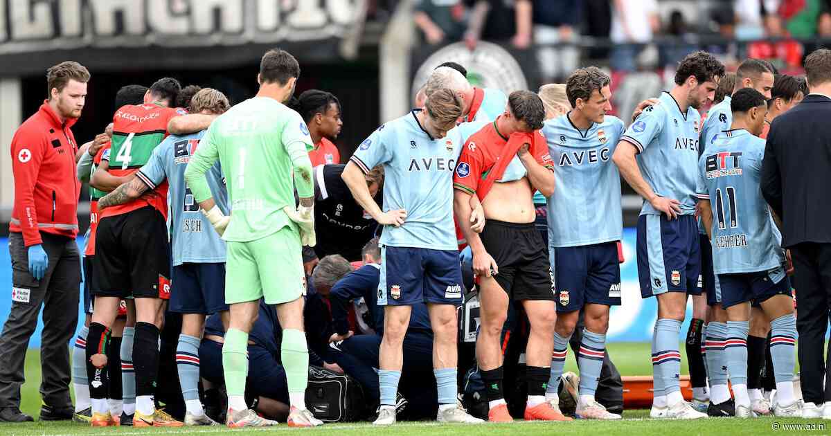 NEC en Willem II spelen gelijk na angstig moment bij hoofdbotsing Dirk Proper