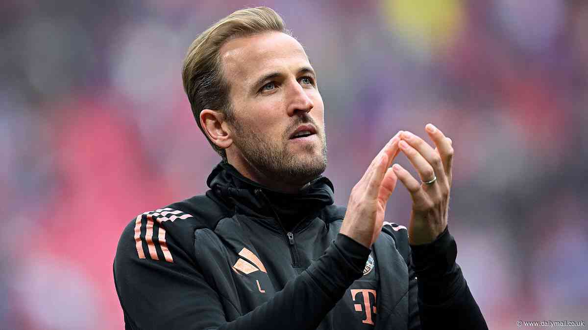 Heartbreak for Harry! Bayern Munich star Kane is made to wait to win first career trophy - as striker watches his side concede 94th minute equaliser against RB Leipzig